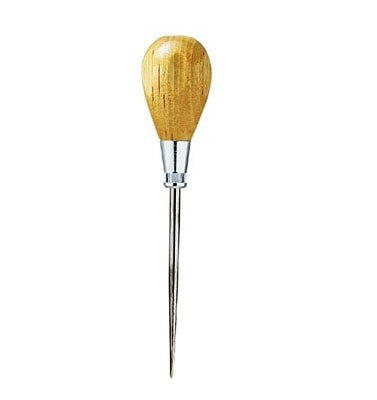 Hardwood Handle Scratch Awl ~ 3.5" Blade