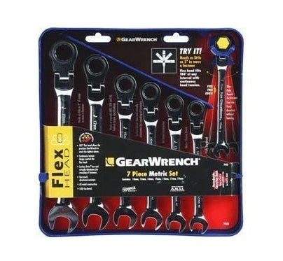 Metric Combo Wrench Set - 7 piece