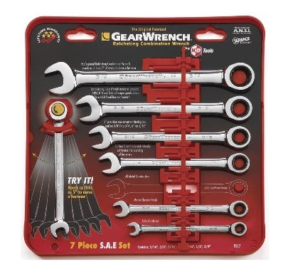 Sae 7pc Ratch Wrench Set